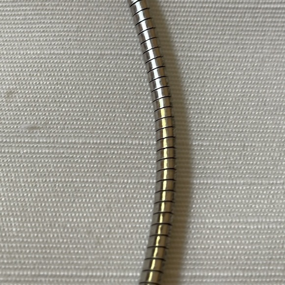 Sterling silver 925 Navajo walking Bear pendant fetish & Italian omega necklace - Picture 6 of 9